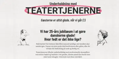 Teatertjener – når skuespillere udgiver sig for at være tjenere